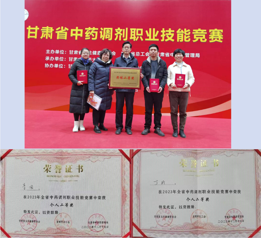张掖市中医医院在甘肃省中药调剂职业技能竞赛省级复赛中连获佳绩